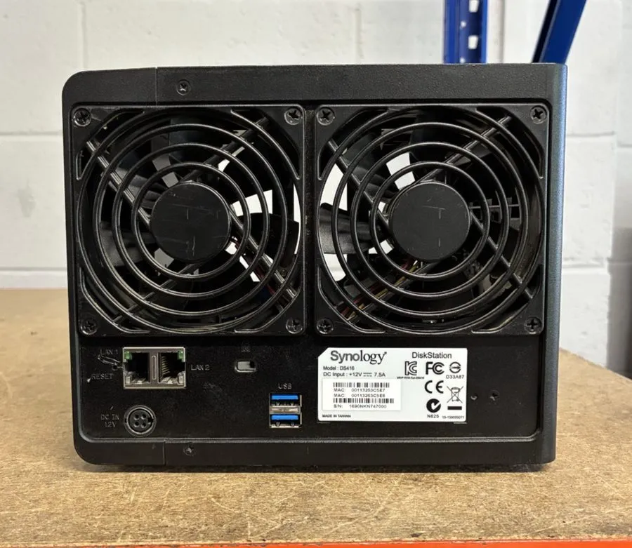 Сетевое хранилище DS416 Synology 4 Bay Desktop NAS 1GB Memory Fully NO PSU NO HD