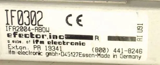Датчик приближения IFM Efector IF0302 IFA2004-AB0W Inductive Proximity Switch Se