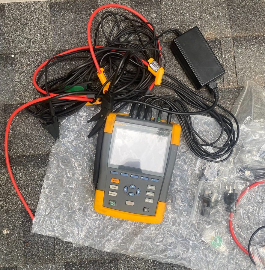 Анализатор Fluke 437-II 400Hz Three-Phase Power Quality and Energy Analyzer w/4e — фото лота 2