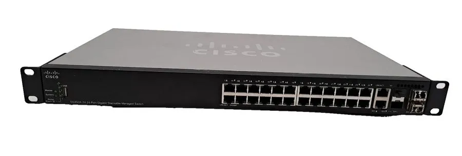 Коммутатор Cisco SG350X-24-K9 V01 24-Port Gigabit Stackable Managed Switch