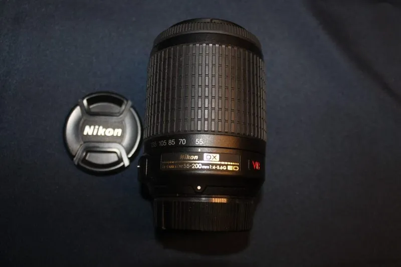 Объектив Nikon Zoom-NIKKOR 55-200mm f/4.0-5.6 DX G SWM AF-S VR IF A/M ED Lens — фото лота 1