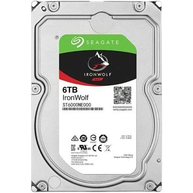 Жёсткий диск Seagate IronWolf Pro ST6000NE000 6TB 3.5" SATA 7200 RPM NAS 256MB H