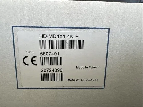 Видеокоммутатор Crestron 4x1 4K HDMI Switcher HD-MD4X1-4K-E