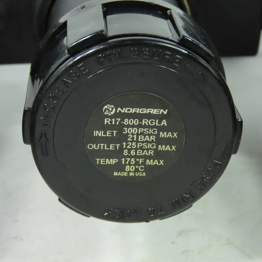 Трубопроводная арматура NORGREN R17-800-RGLA PRESSURE REGULATOR 300PSIG 175 DEG 