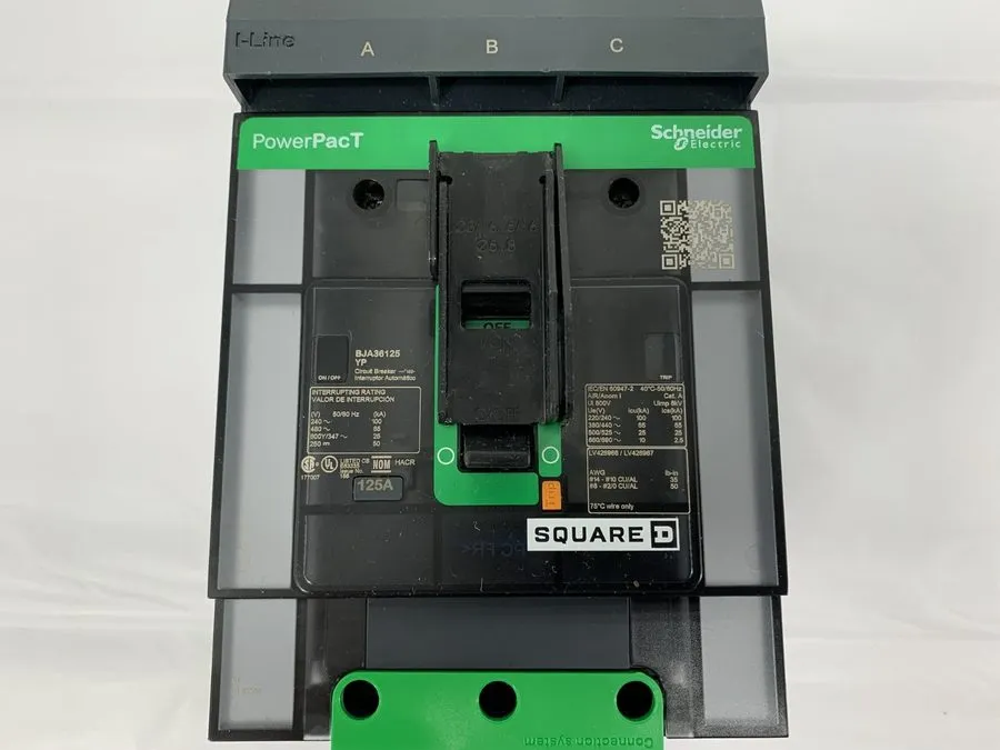 Автоматический выключатель SQUARE D BJA36125 BJ125 125 AMP 65K @ 480V 3P I LINE 
