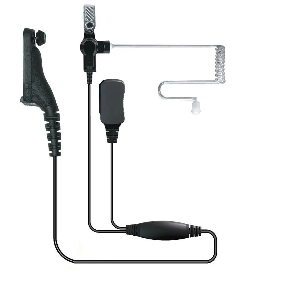 Гарнитура 2X Covert Acoustic PTT Earpiece для Motorola MotoTRBO Radio DP3400 DP3