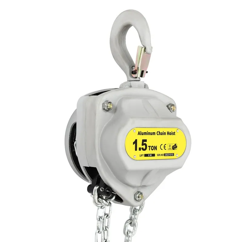 Таль 1.5T/3306lbs Chain Hoist Puller Block Hardened Steel 8.2ft Lifting w/ Hook — фото лота 2