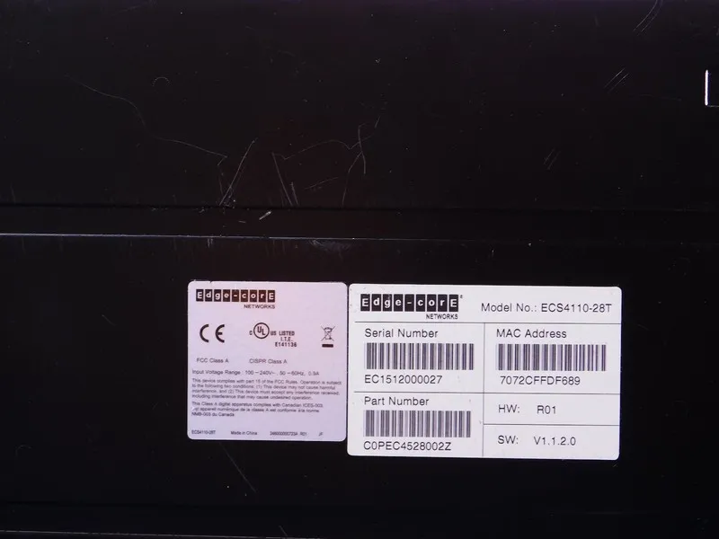 Коммутатор EdgeCore ECS4110-28T Managed Ethernet Switch — фото лота 2