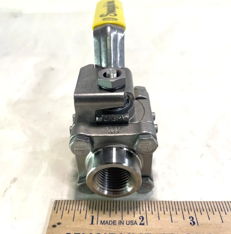 Клапан swagelok SS-S63PF8 CF3M 3-peace 1/2" FNPT ball valve — фото лота 1