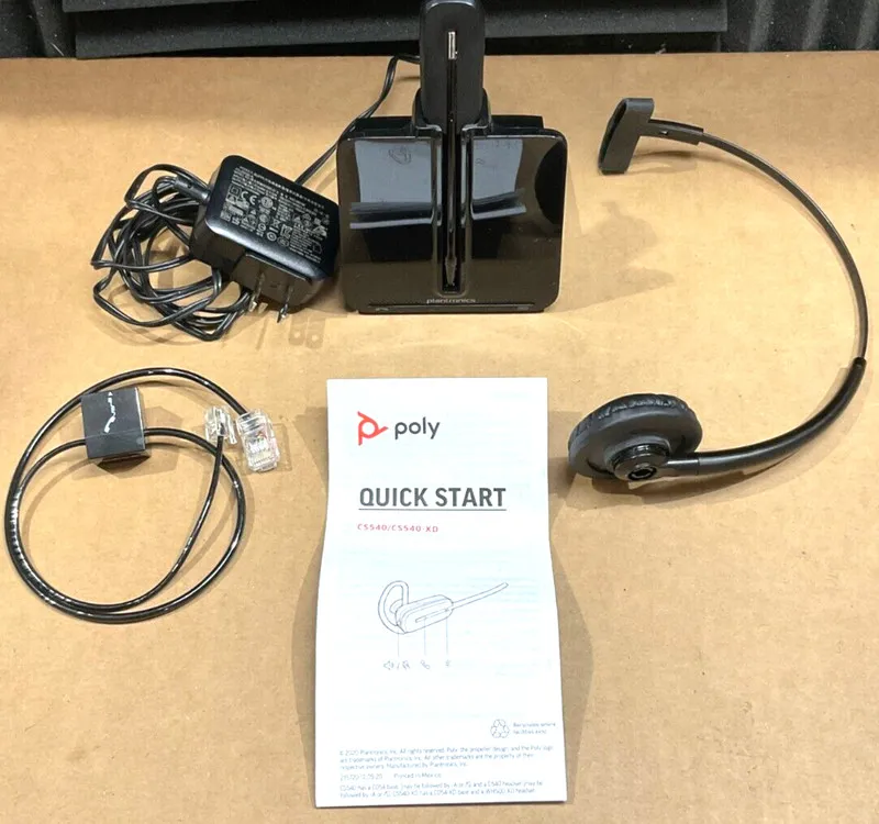 VoIP-шлюз Plantronics CS540 Wireless Headset System Black Complete 84693-01