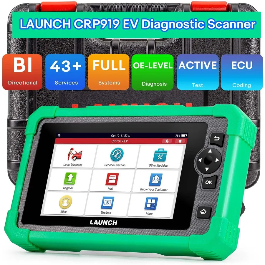 Диагностический сканер LAUNCH X431 CRP919 Bidirectional Car OBD2 Scanner Diagnos