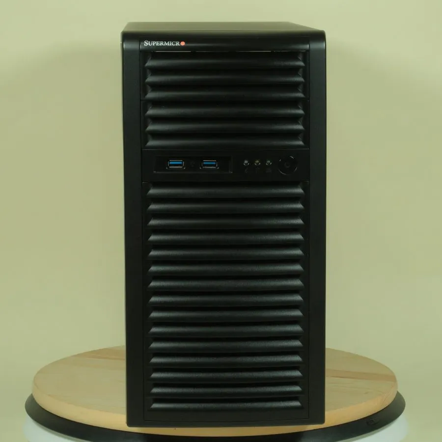 Корпус сервера Supermicro 731-S6H13 mATX Server Chassis Case Black SC731i-300B — фото лота 1