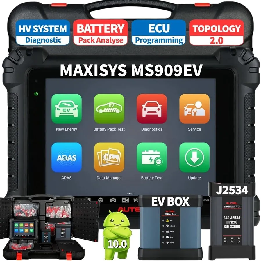 Диагностический сканер 2026 Autel MaxiSys Ultra EV UP MS909EV Diagnostic Scanner