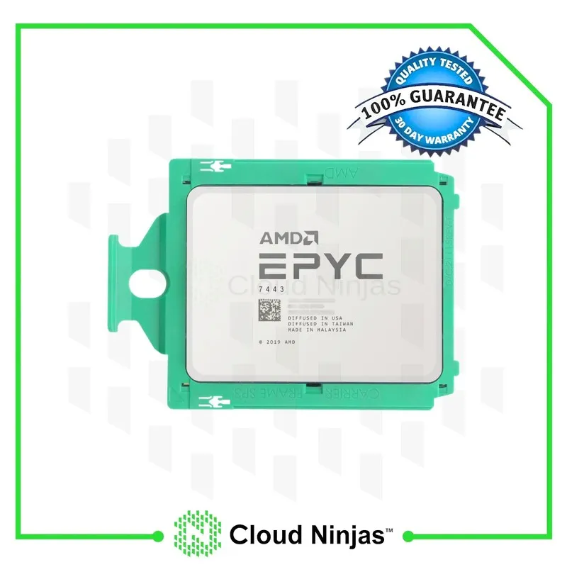Процессор AMD EPYC 7443 24 Core 2.85GHz 200W CPU Unlocked 100-000000340 Milan 24