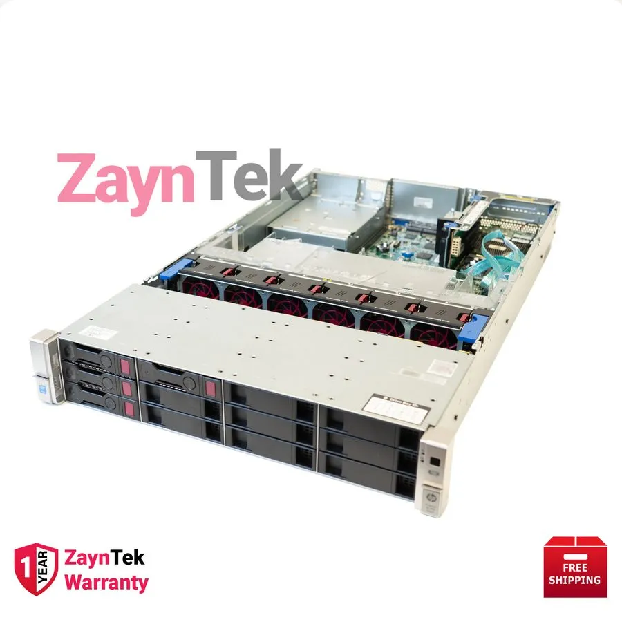 Сервер HPE PROLIANT DL380 G9 12LFF RACKSERVER 64GBDDR4 1xE52630v3 NEWHPE 24TB HD