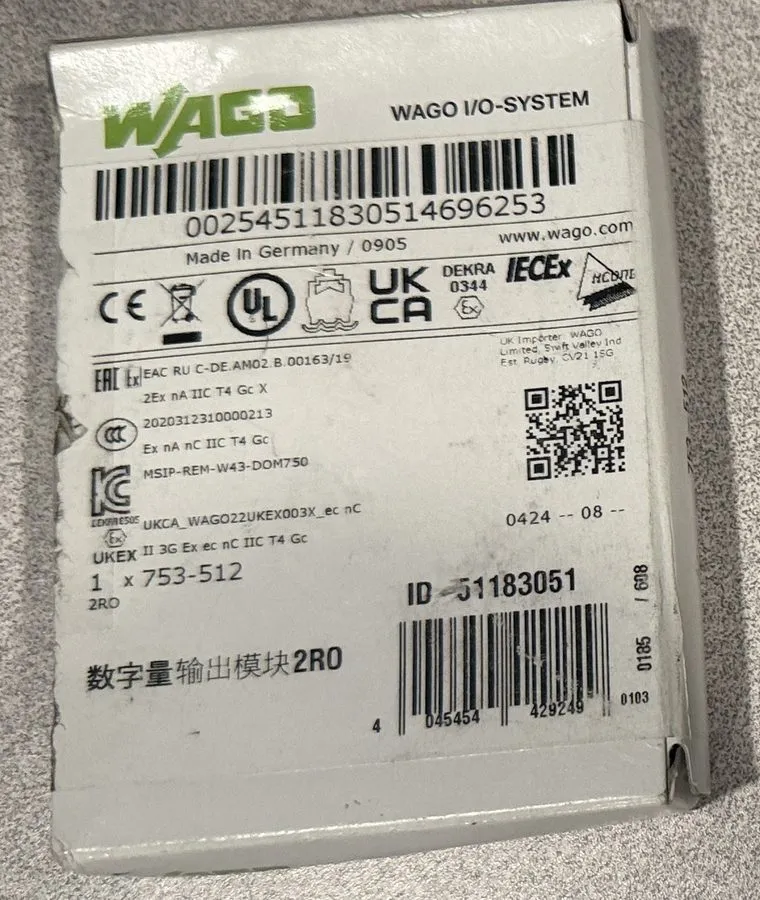 Модуль ввода-вывода Wago 753-512 Digital Relay Output Module: 2 Channels, 230VAC