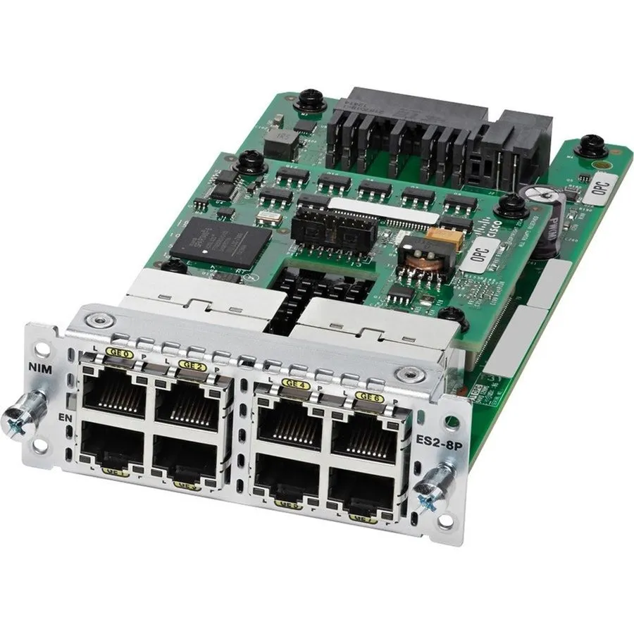 Коммутатор Cisco NIM-ES2-8-P 8-port PoE/PoE+ Layer 2 Gigabit Ethernet LAN Switch