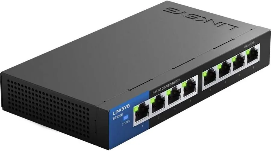 Коммутатор Linksys SE3008 8-Port Gigabit Ethernet Desktop Switch