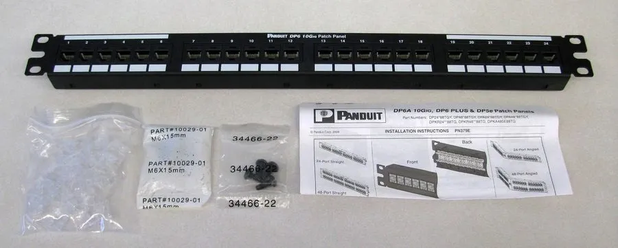 Патч-панель Panduit DP246X88TGY Panduit Network Patch Panel 24 Port(s)