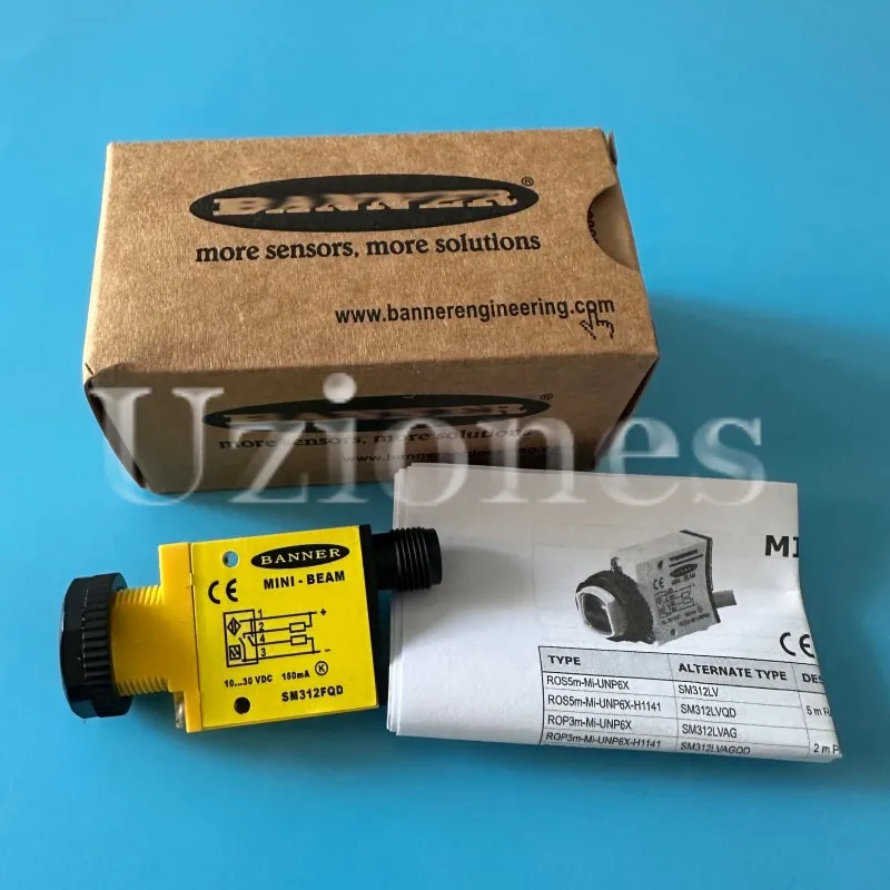 Фотоэлектрический датчик BANNER SM312FQD MINI-BEAM PHOTOELECTRIC SENSOR 10-30VDC