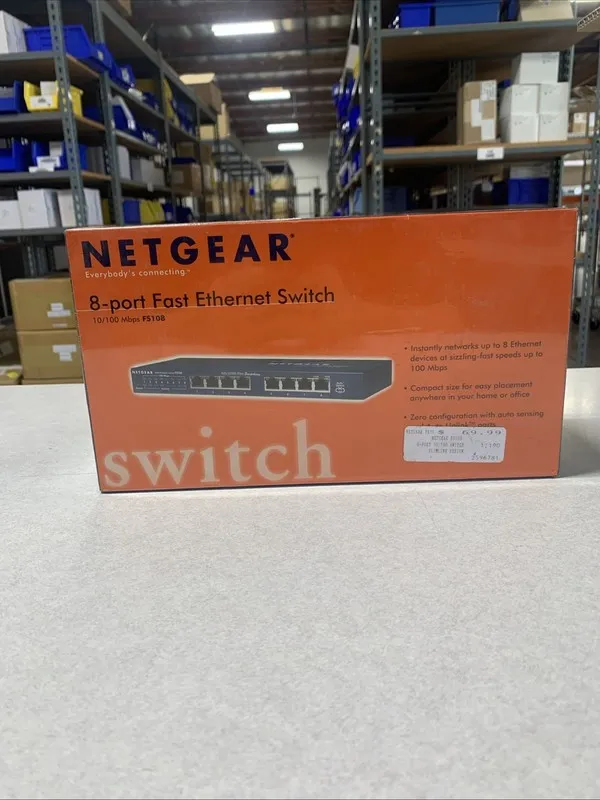 Коммутатор Netgear Prosafe 8-PORT Fast Ethernet Switch Desktop Switch FS108