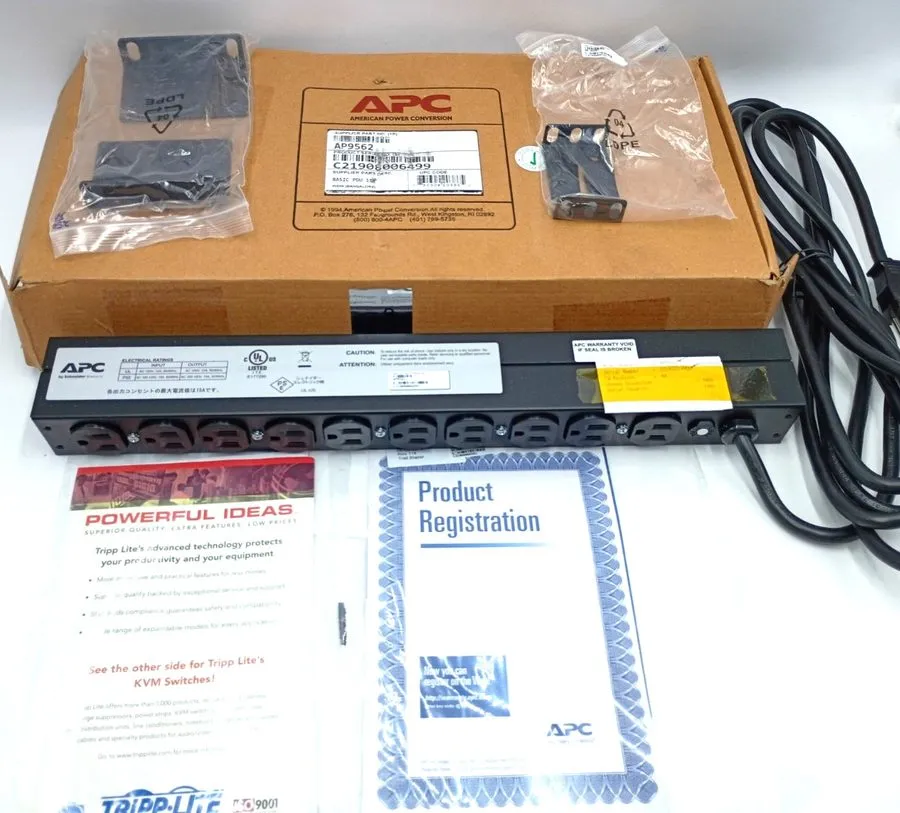 Блок розеток PDU APC AP9562 1U 15A 120V 12-Outlet Rackmount Power Distribution U