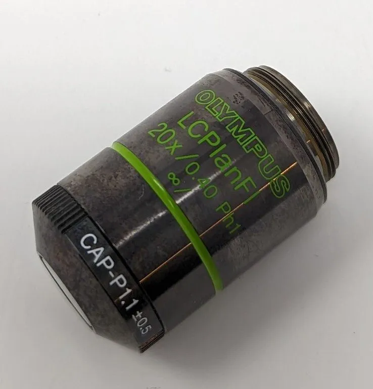 Объектив микроскопа Olympus LCPlanFl 20x Phase CAP-P1.1 +/-0.5. Fluorite Ph1 Mic