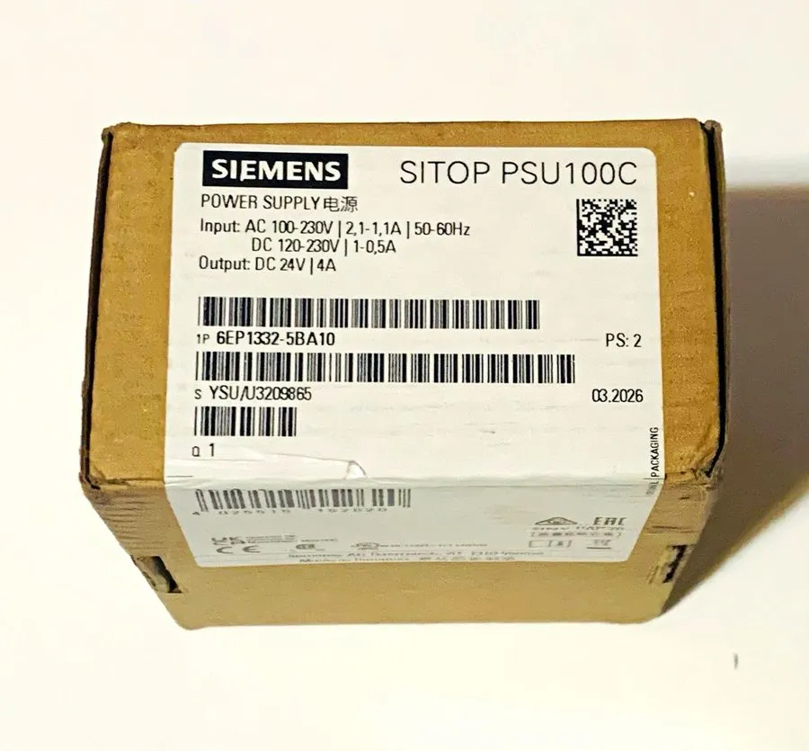 Блок питания Siemens 6EP1332-5BA10 SITOP PSU100C 24VDC 4A DIN Rail Power Supply