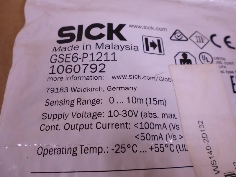 Фотоэлектрический датчик SICK GSE6-P1211 Photoelectric Sensor One