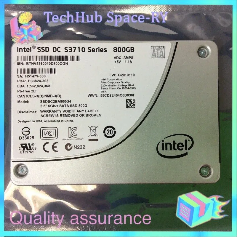 SSD-накопитель Intel DC S3710 Series 800GB SSD 2.5" SATA 6Gb/s Enterprise Solid