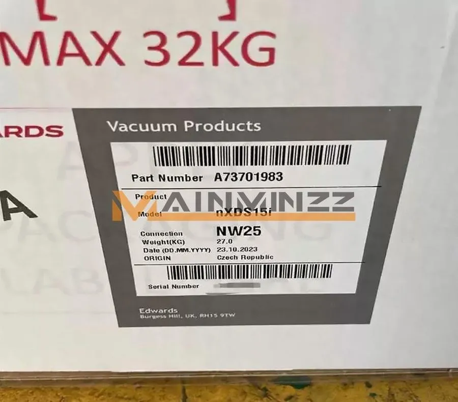 Насос EDWARDS VORTEX VACUUM PUMP NXDS15I A73701983