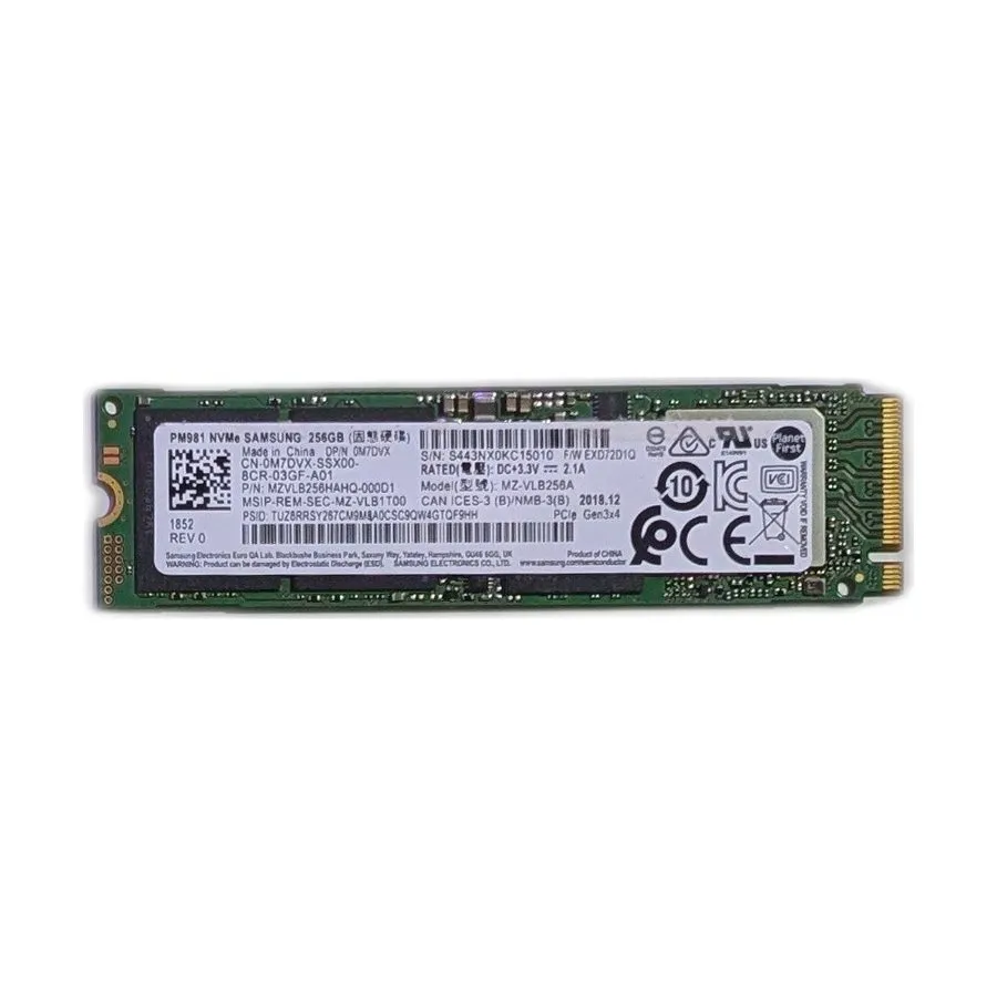 SSD-накопитель 512GB NVMe PCIe M.2 2280 SSD Samsung PM981 94% 97% Health