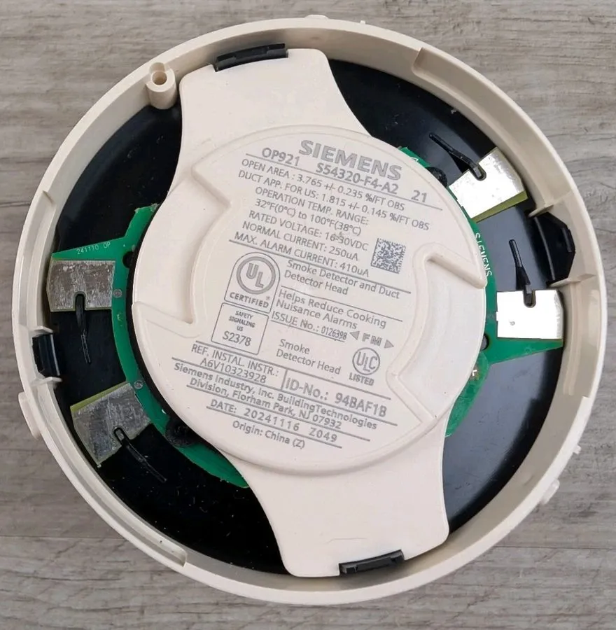 Оборудование пожарной сигнализации Siemens Fire Alarm Photoelectric Addressable