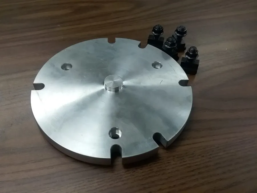 Поворотный стол 8" base adapter plate mount chucks on rotary table or milling ma