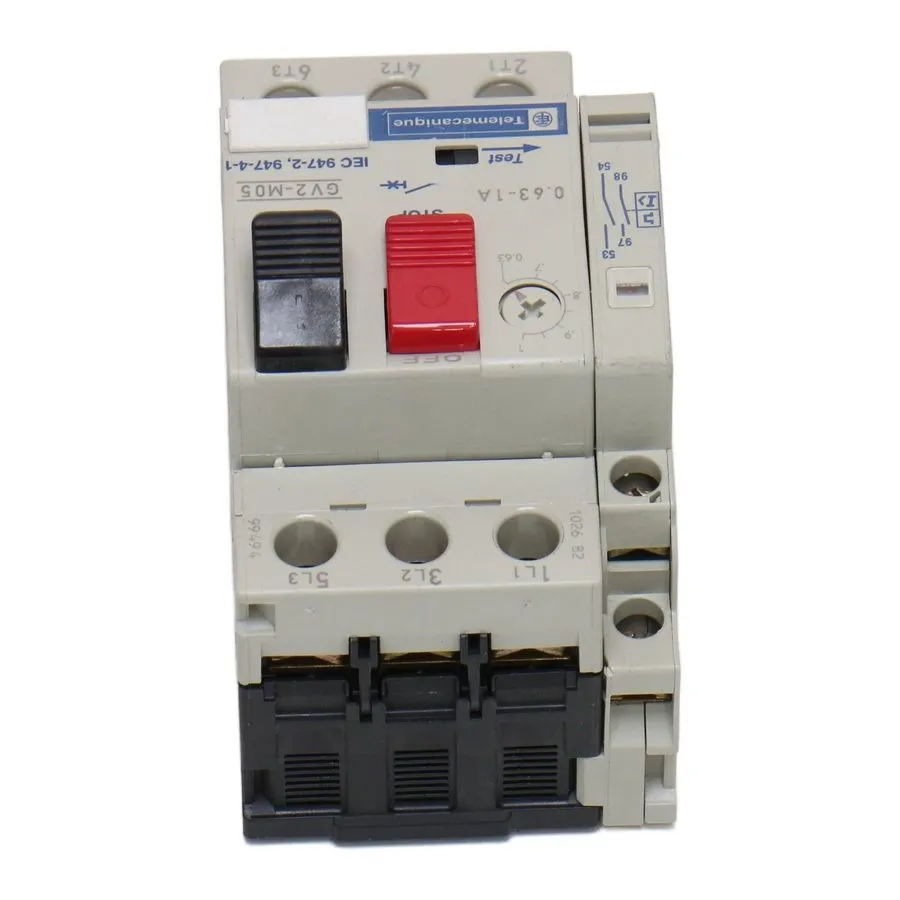 Автоматический выключатель Telemecanique GV2-M05 0.63- 1A 690V Motor Circuit Bre — фото лота 1