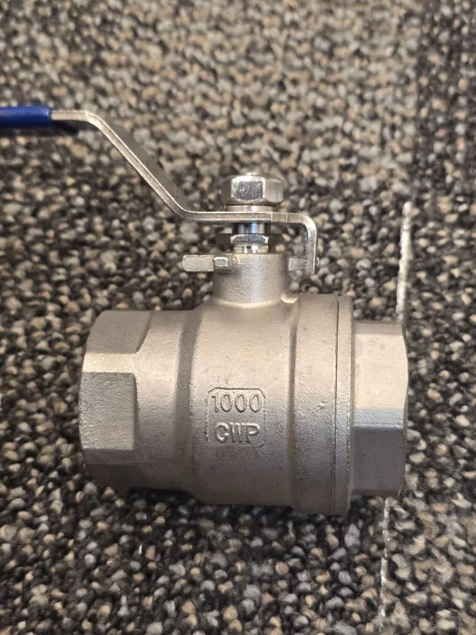 Клапан BII Series SSBV304 V1651: 2" Full Port 304 Stainless Steel Ball Valve, Le