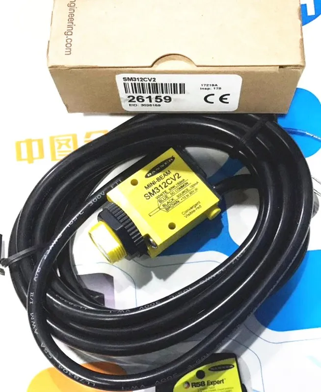 Фотоэлектрический датчик BANNER SM312CV2 PHOTOELECTRIC SENSOR 26159 10-30VDC