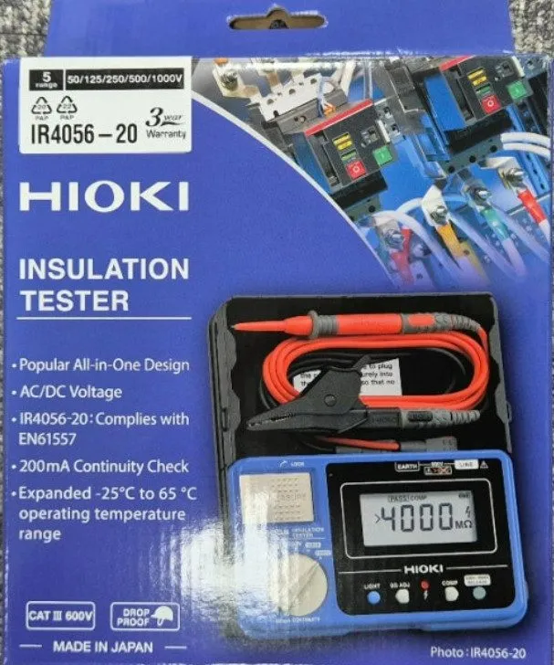 Мультиметр Hioki IR4056-20 Multimeter Insulation Tester Electrical Test Equipmen — фото лота 1