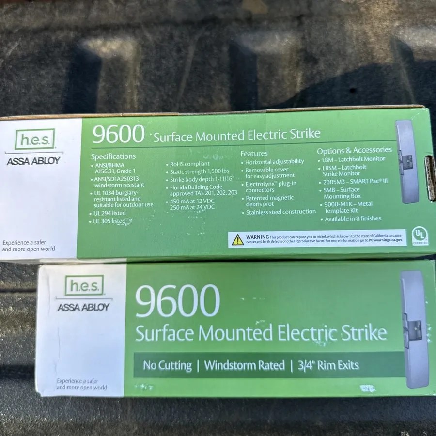 Оборудование видеонаблюдения H.E.S. 9600-630 Surface Mounted Electric Strike Sat — фото лота 2