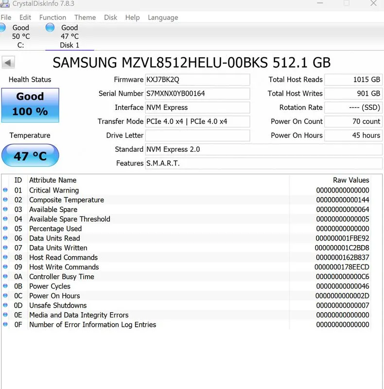 SSD-накопитель Samsung PM9C1 512GB MZ-VL85120 NVMe MZVL8512HELU SSD — фото лота 4