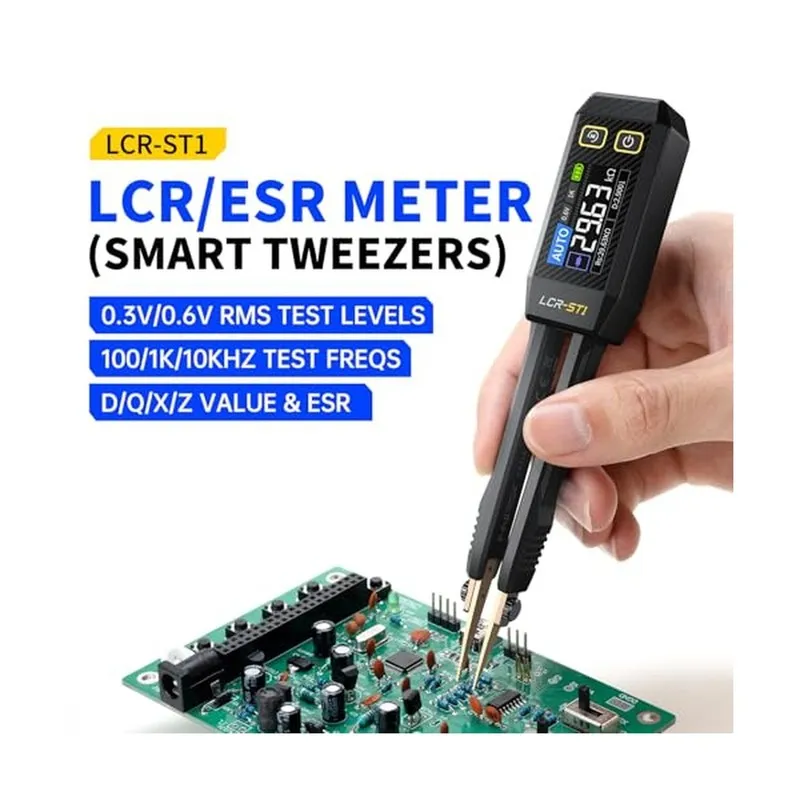Тестер FNRSI Upgraded Version LCR-ST1 Mini Smart LCR Meter, SMD Tester, ESR Mete — фото лота 1