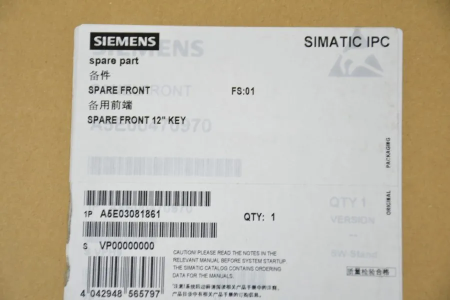 Промышленный компьютер Siemens Simatic PC Replacement Front 12" Key Panel PC 477
