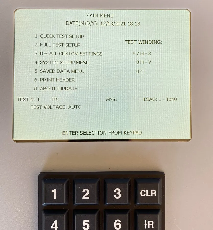 Тестер Megger TTR310 3-Phase Transformer Turn Ratio test Set IMMACULATE — фото лота 2