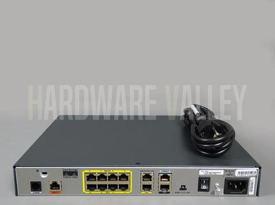Маршрутизатор Cisco CISCO1803/K9 1803 V09 G.SHDSL Router w/ 8 x FE Switch Ports