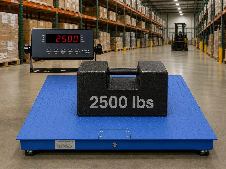 Весы PS-700-3x3 (36"x 36") Industrial Floor Scale with Metal Indicator 5000 lbs — фото лота 2