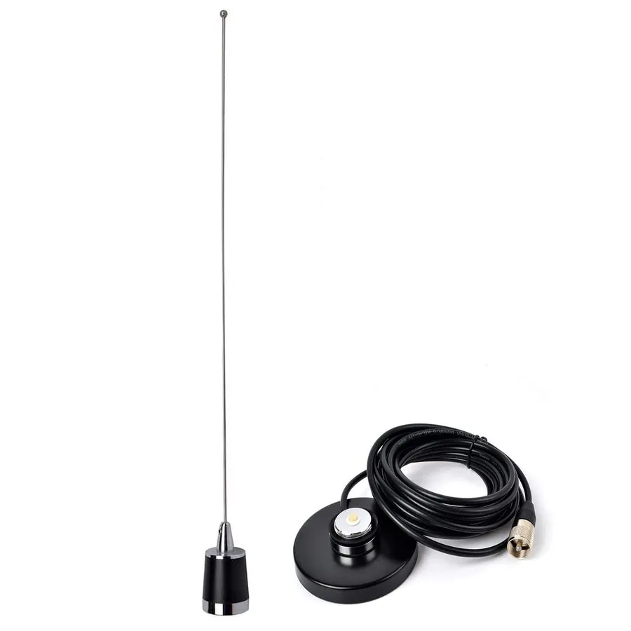 Датчик Dual-Band VHF/UHF NMO Antenna для 2m 70cm Mobile Radios, Magnetic Base & 