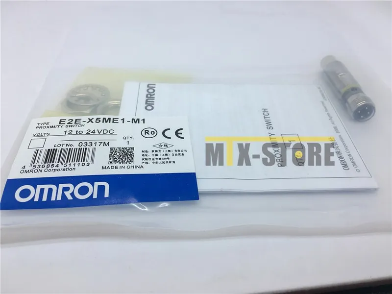 Датчик приближения Omron E2E-X5ME1-M1 Inductive Proximity Sensor, 5mm, 12-24VDC,