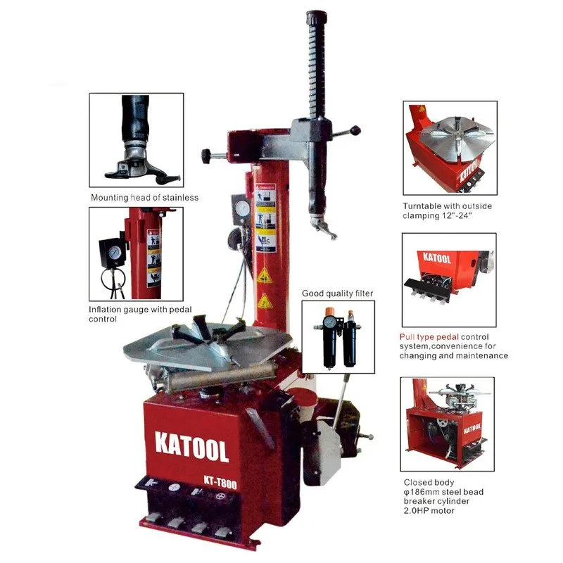 Шиномонтажный станок Tire Changer Machine KT835 Wheel Balancer KT-B760 2.0HP Mot