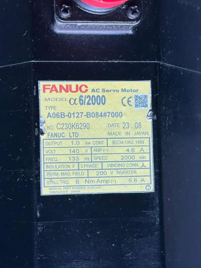 Серводвигатель Fanuc A06B-0127-B084 AC Servo Motor