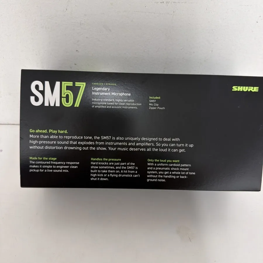 Микрофон Shure SM57-LC Dynamic Instrument Microphone INSTRUMENT PAK